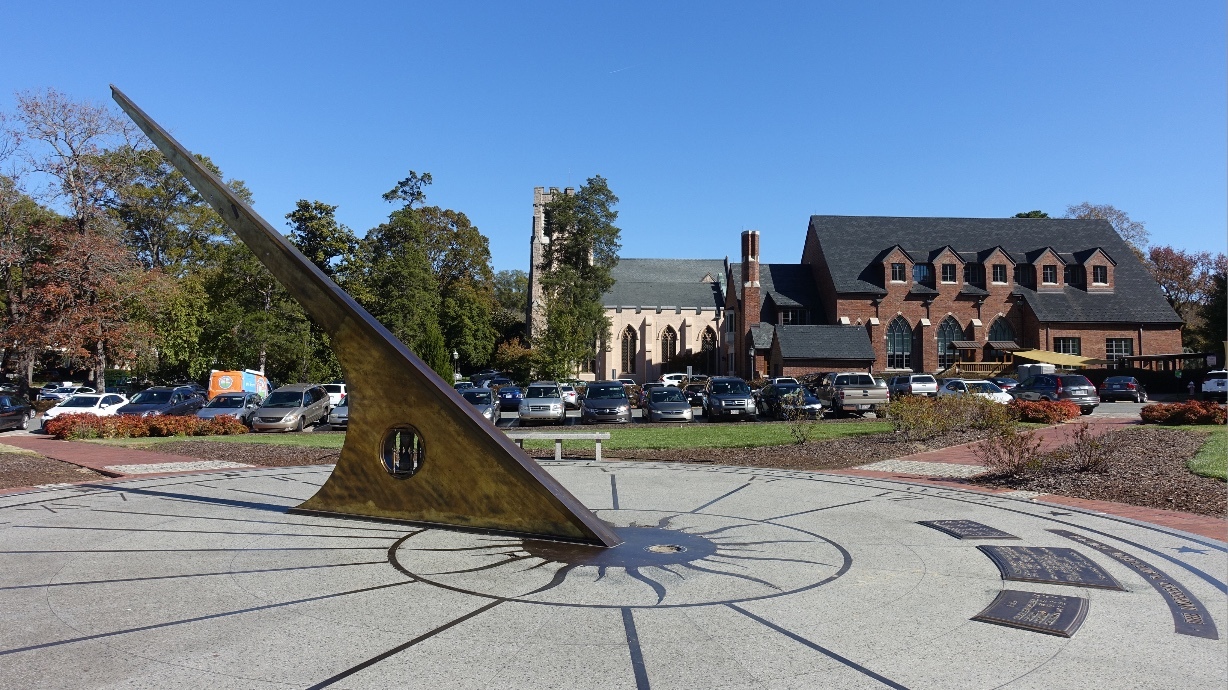 morehead planetarium sundial and UNC campus chapel hill